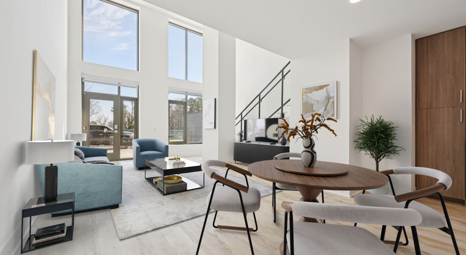 Floor-to-Ceiling Windows with Private Entrance