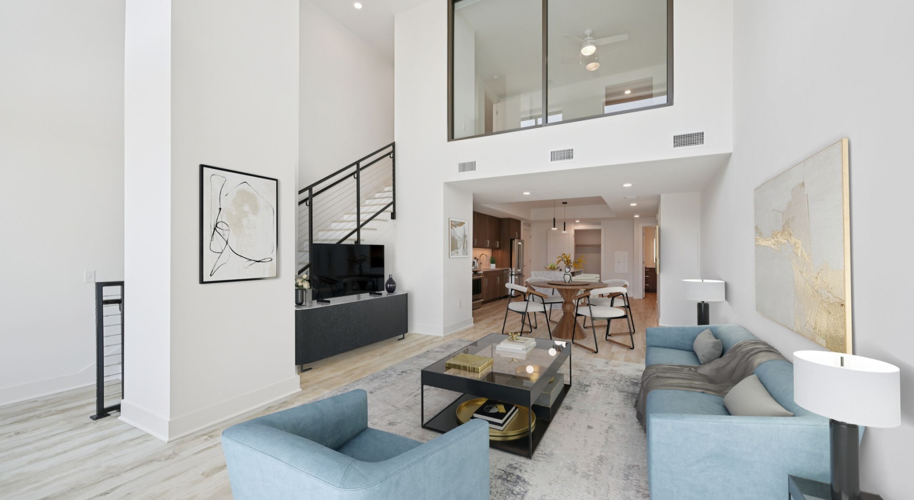 lofted townhome in Raleigh, NC with 1-bedrooms, 2 bathrooms