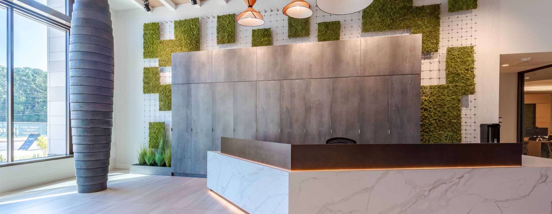 lobby area with entry desk