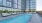 heated pool with lounge seating 